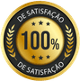Selo de garantia, 100% de satisfação